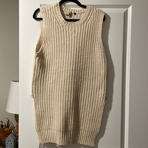 Cream sweater vest/dress